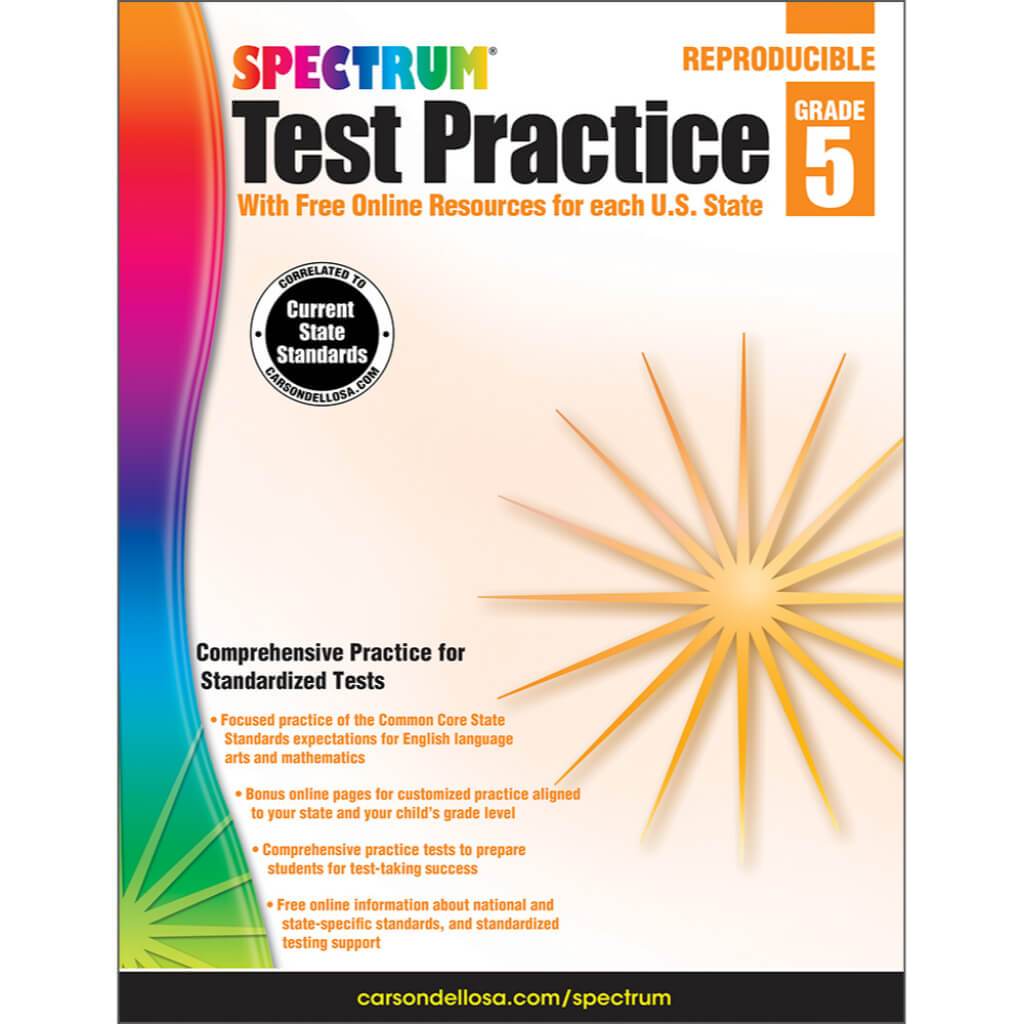 Spectrum Test Practice Workbook Grade 5 