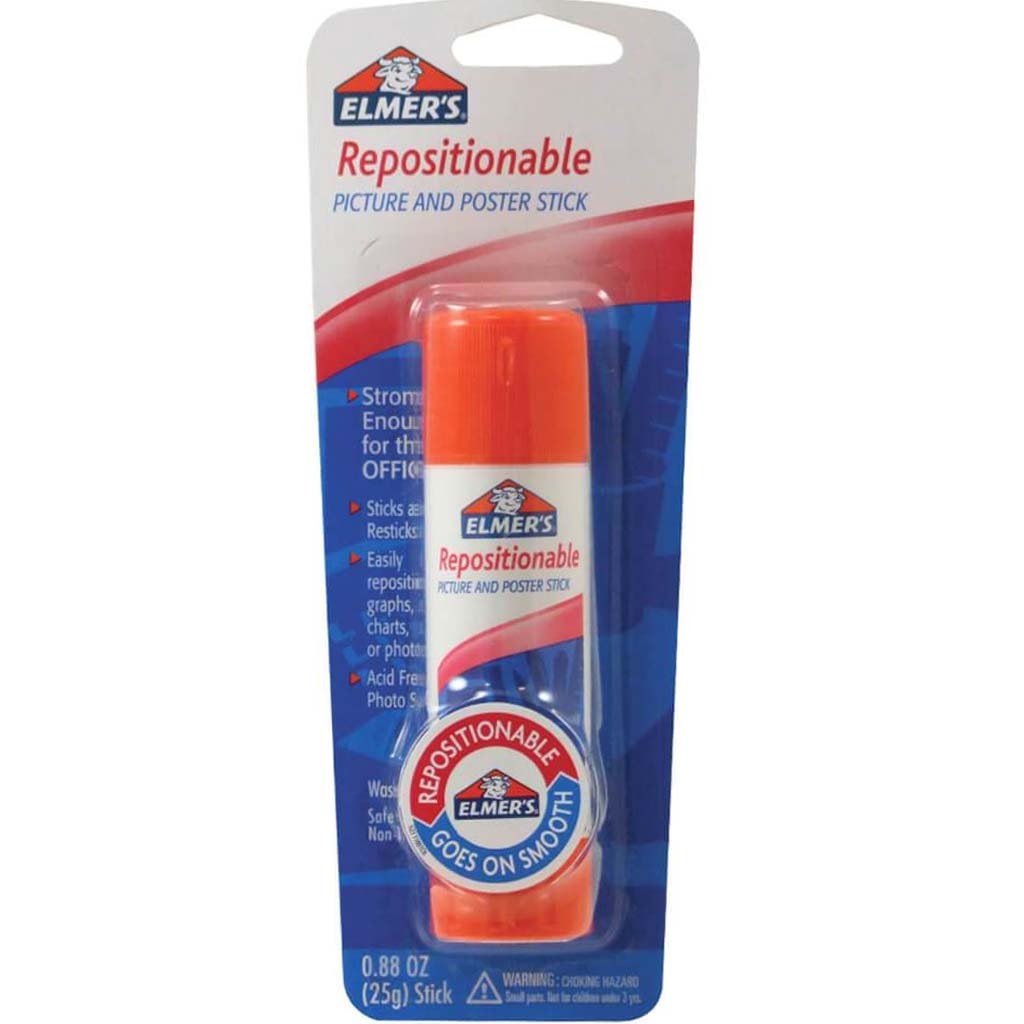 REPOSITIONABLE POSTER &amp; PICTUR GLUE STICK 25G 