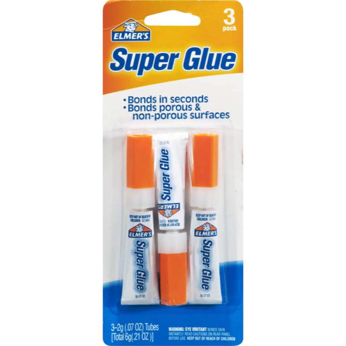 ELMER'S SUPER GLUE TUBES 6G 