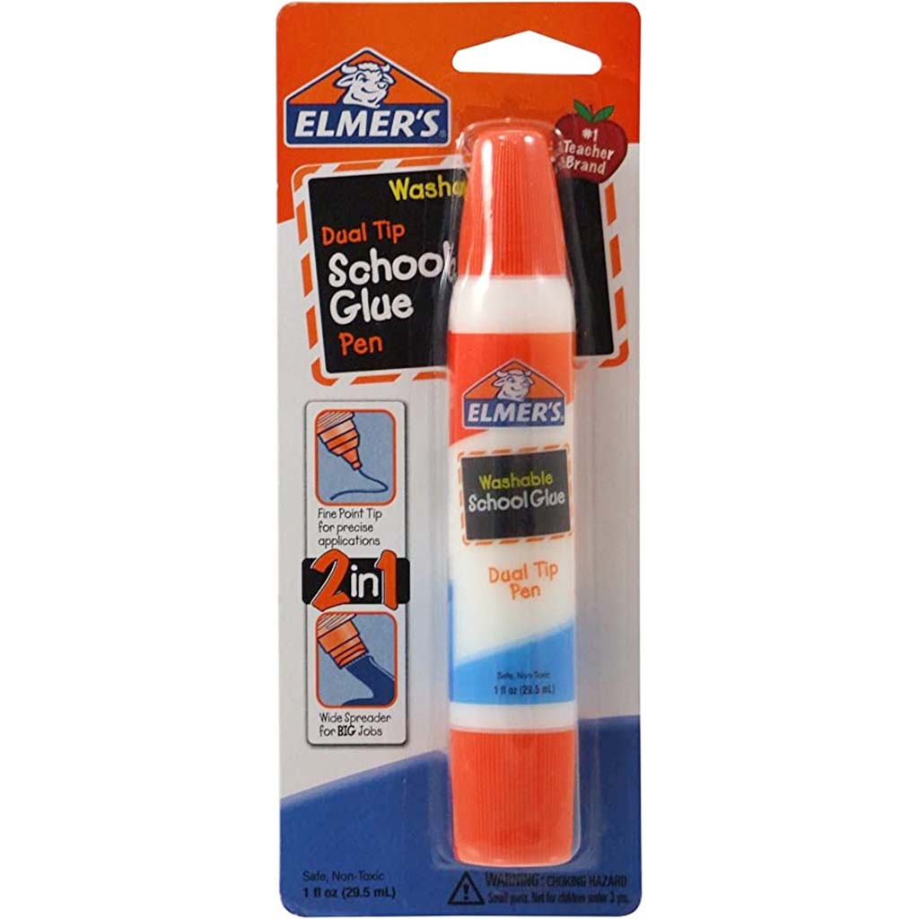 ELMER'S DUAL TIP SCHOOL GLUE PEN 1OZ 