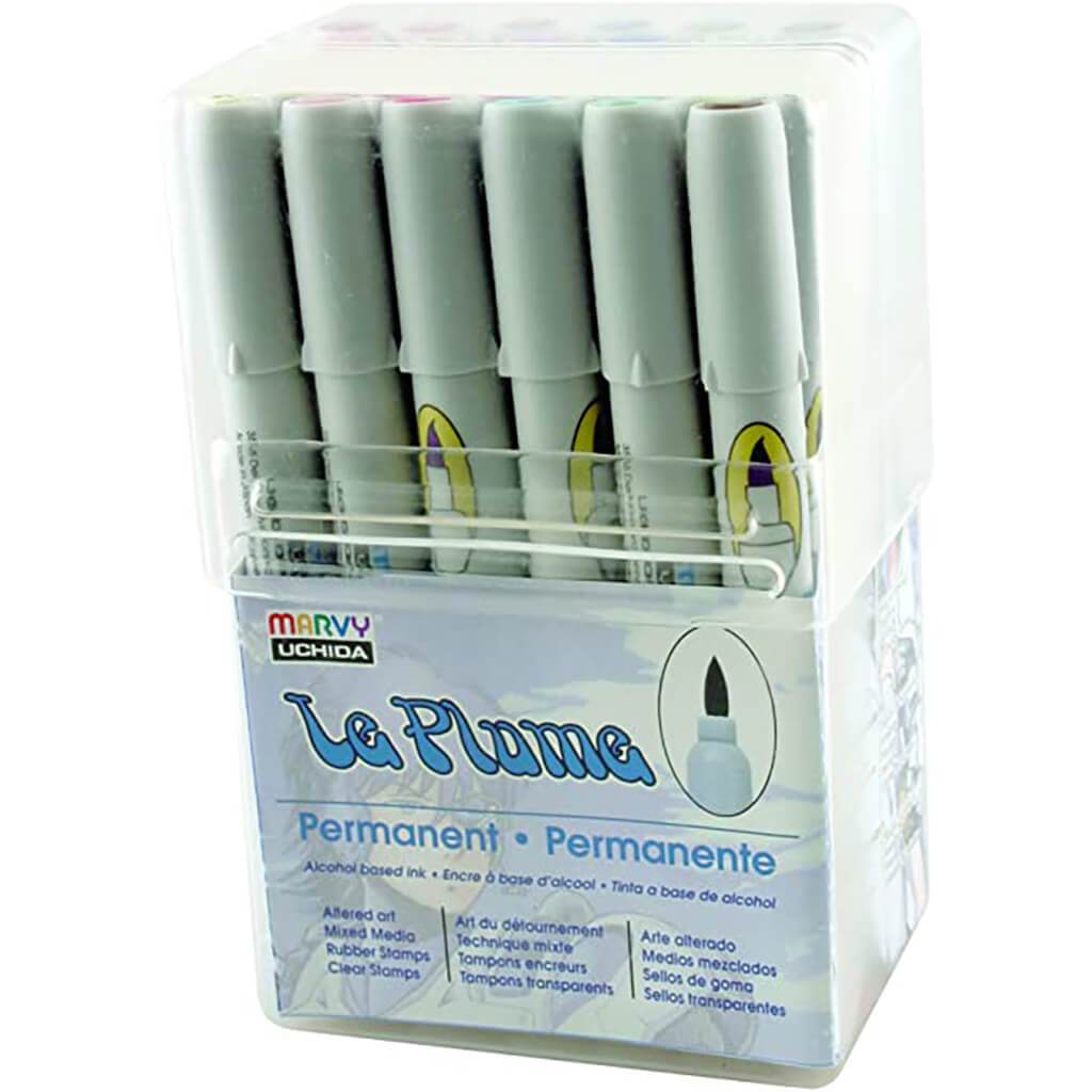Le Plume Permanent Alcohol Based Ink Pen Pastel Set