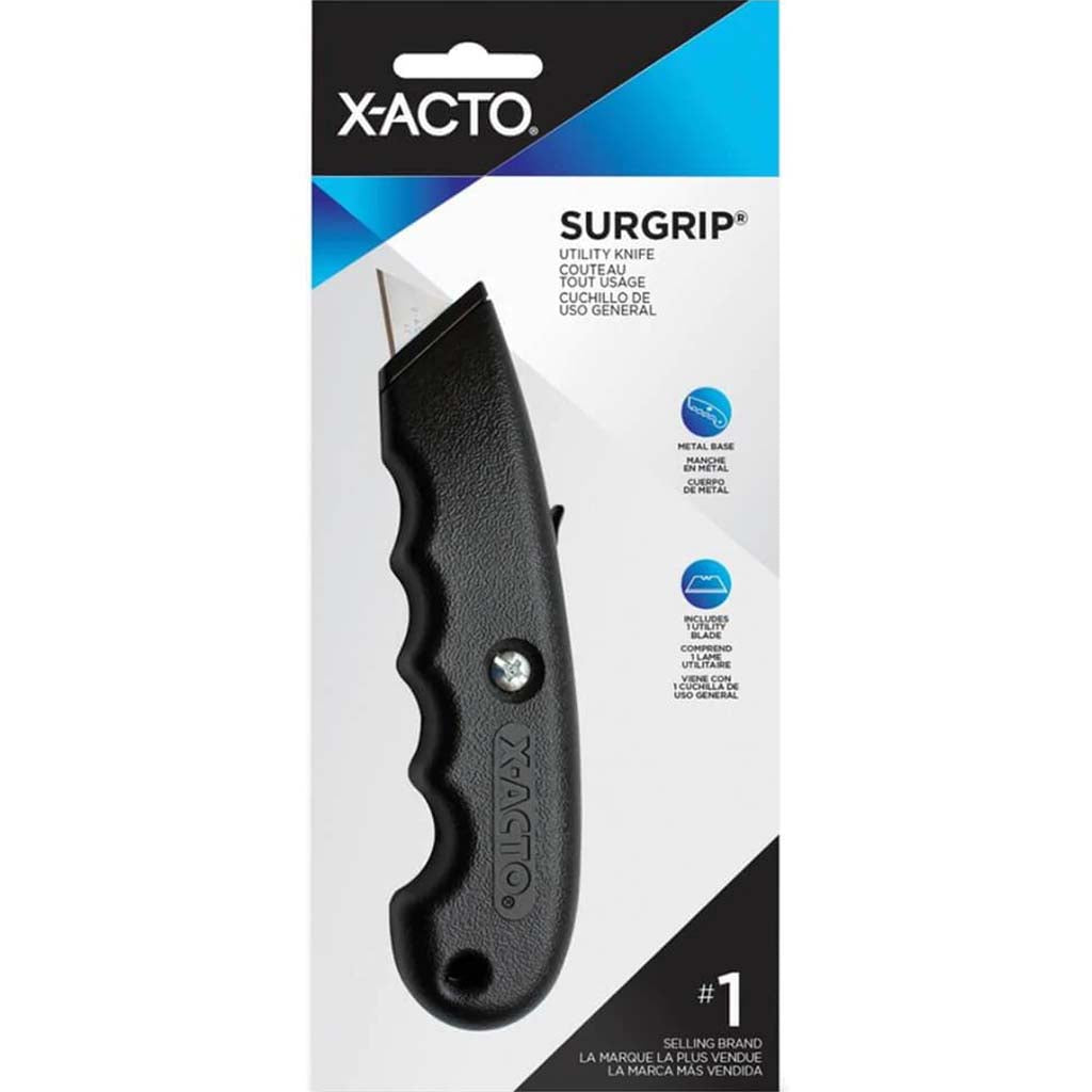 SURGRIP RETRACTABLE METAL UTILITY KNIFE 