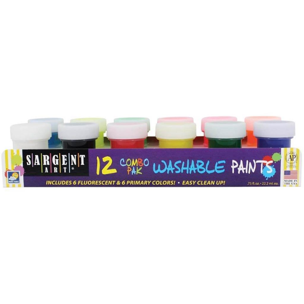 Washable Paint Set Combo Pack 12ct