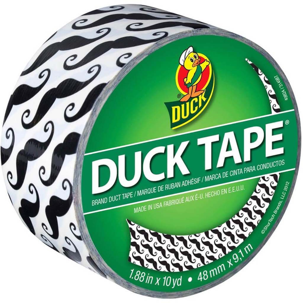 Duck Tape 1.88in x 10yd Mustache
