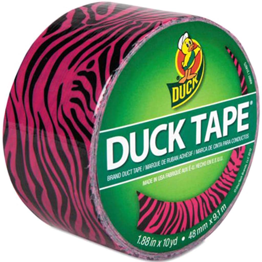 Duck Tape Pink Zebra 1.88in x 10yd