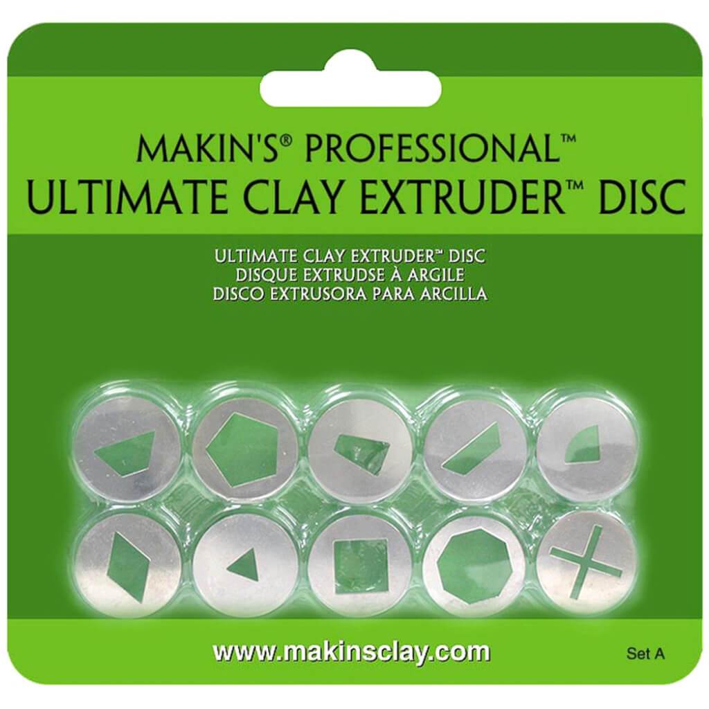 Makin's Professional Ultimate Clay Extruder Discs 10/Pkg Set A