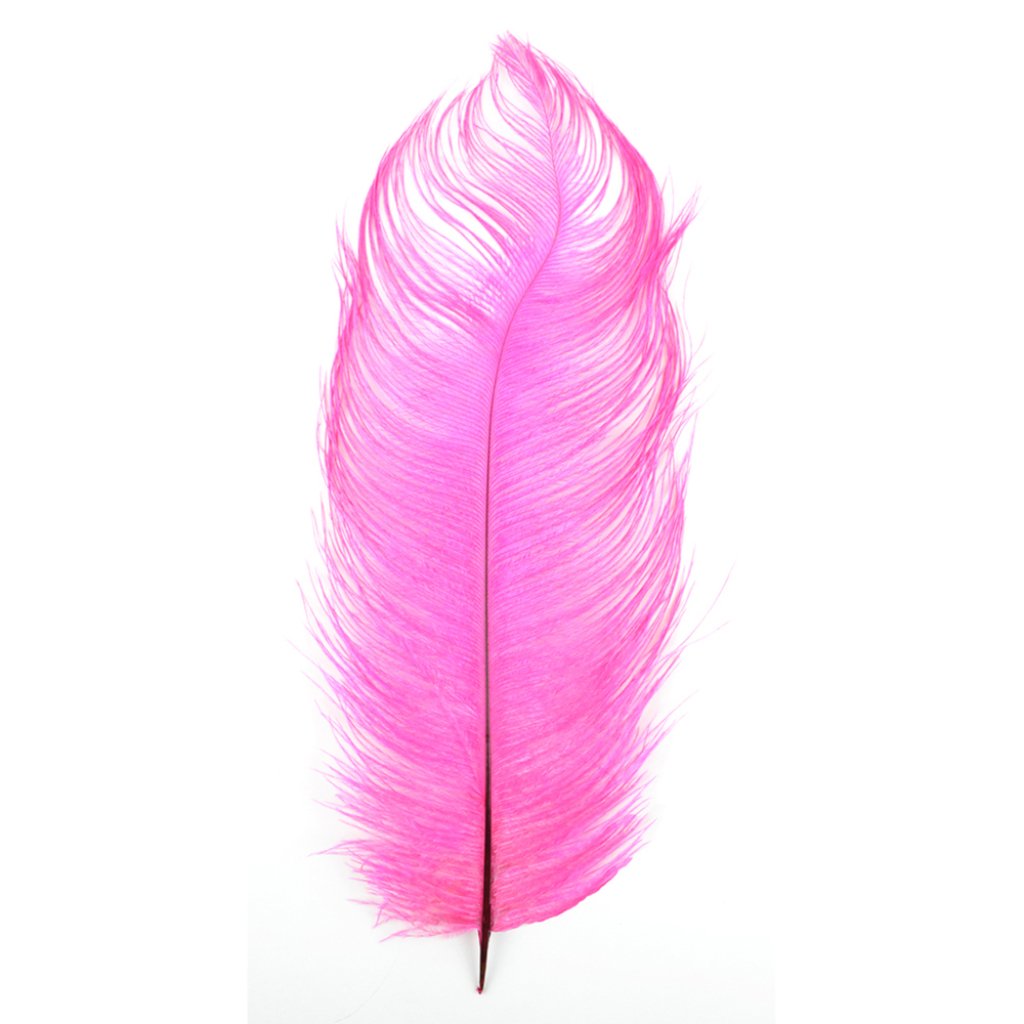 Ostrich Plume 13-15in Hot Pink Hot Pink 