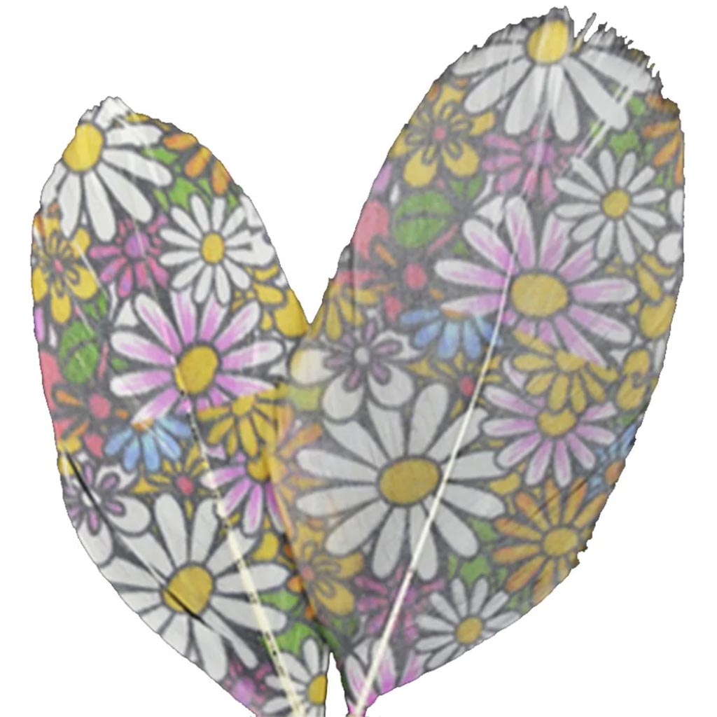 Printed Feathers Era Design 4-4.5In 