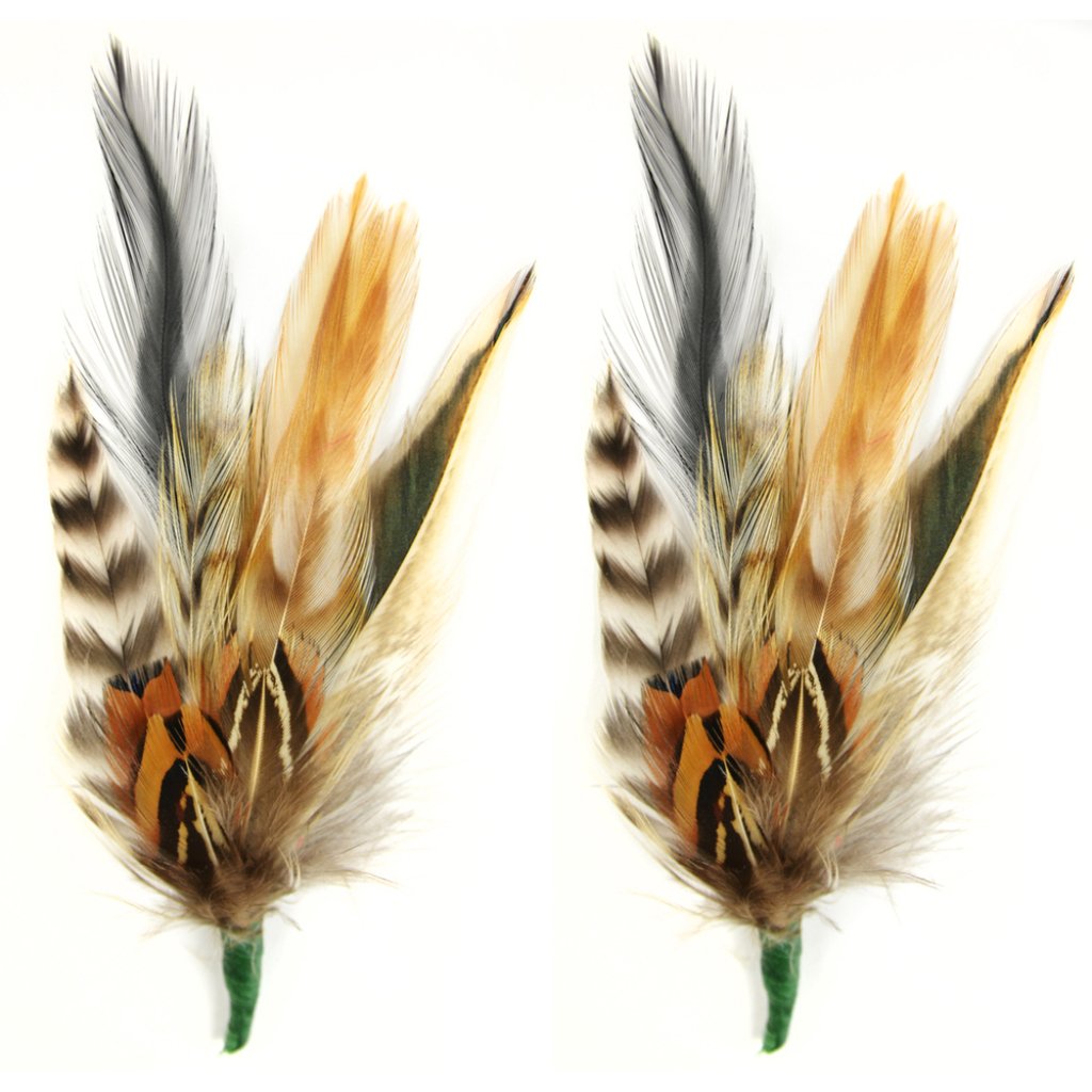 Feather Pick 5-6in Pheasant Hac Kle Natural Black Black 