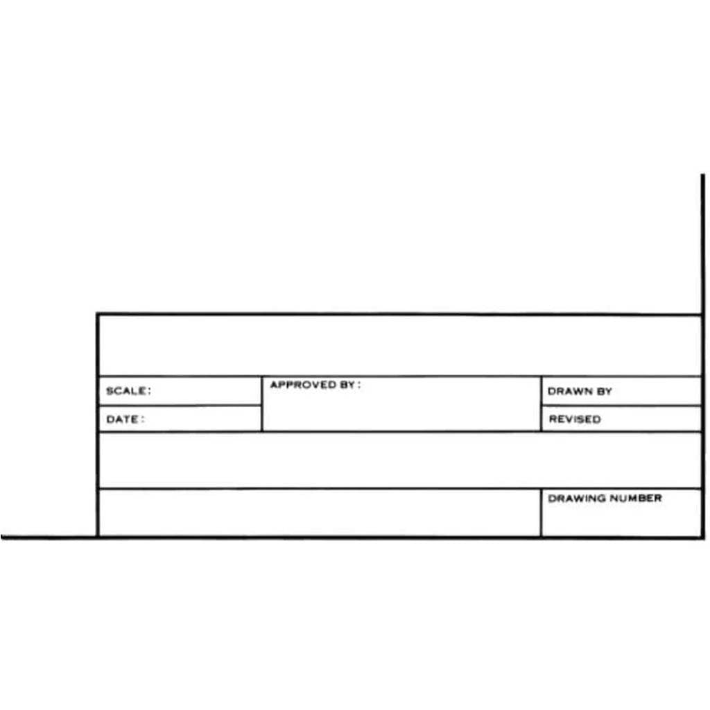 Tracing Paper with Title Block and Border 10 Sheet Pack 18 x 24 