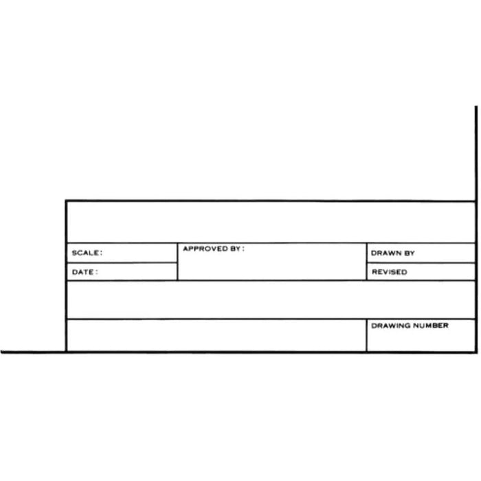 Tracing Paper with Title Block & Border 10 Sheet Pack