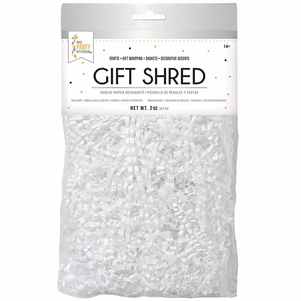 White Krinkled Shred 2oz White