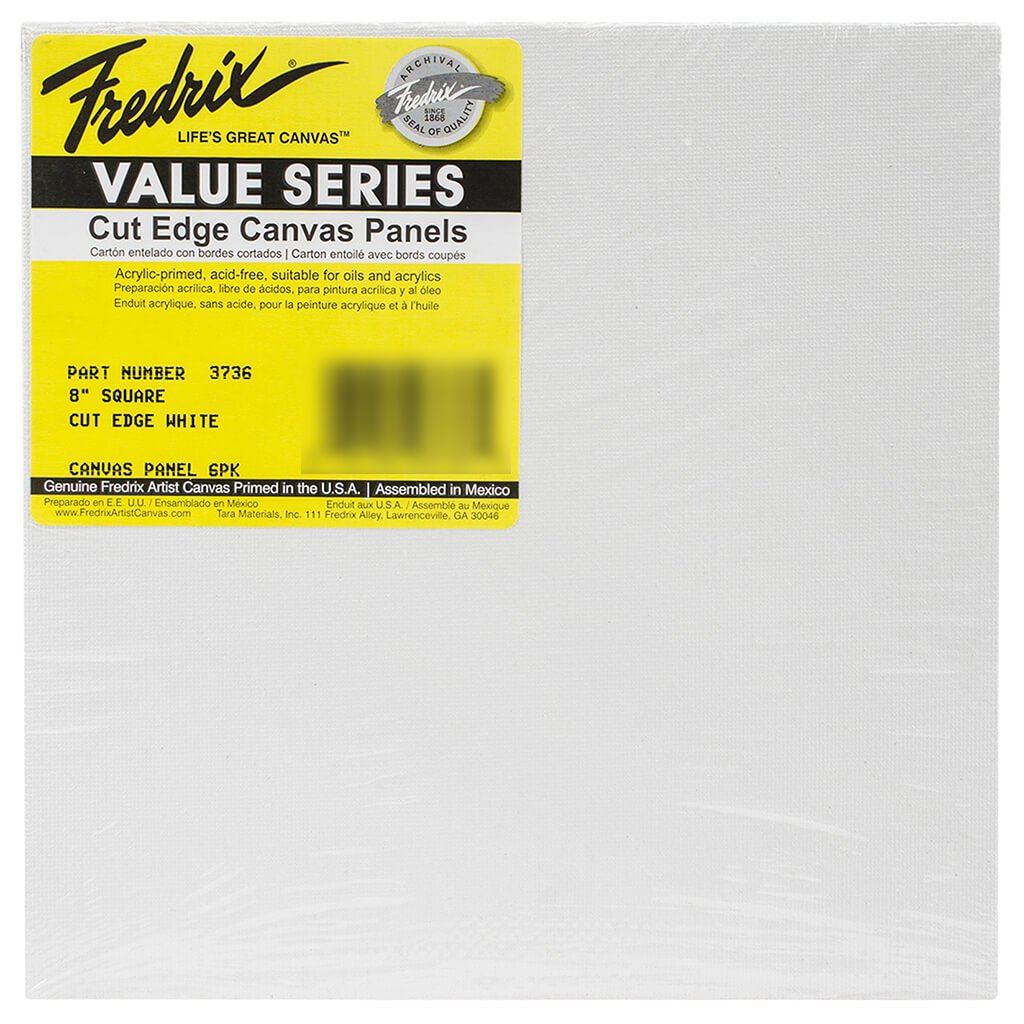 Cut Edge Panels Square 8in 6pk