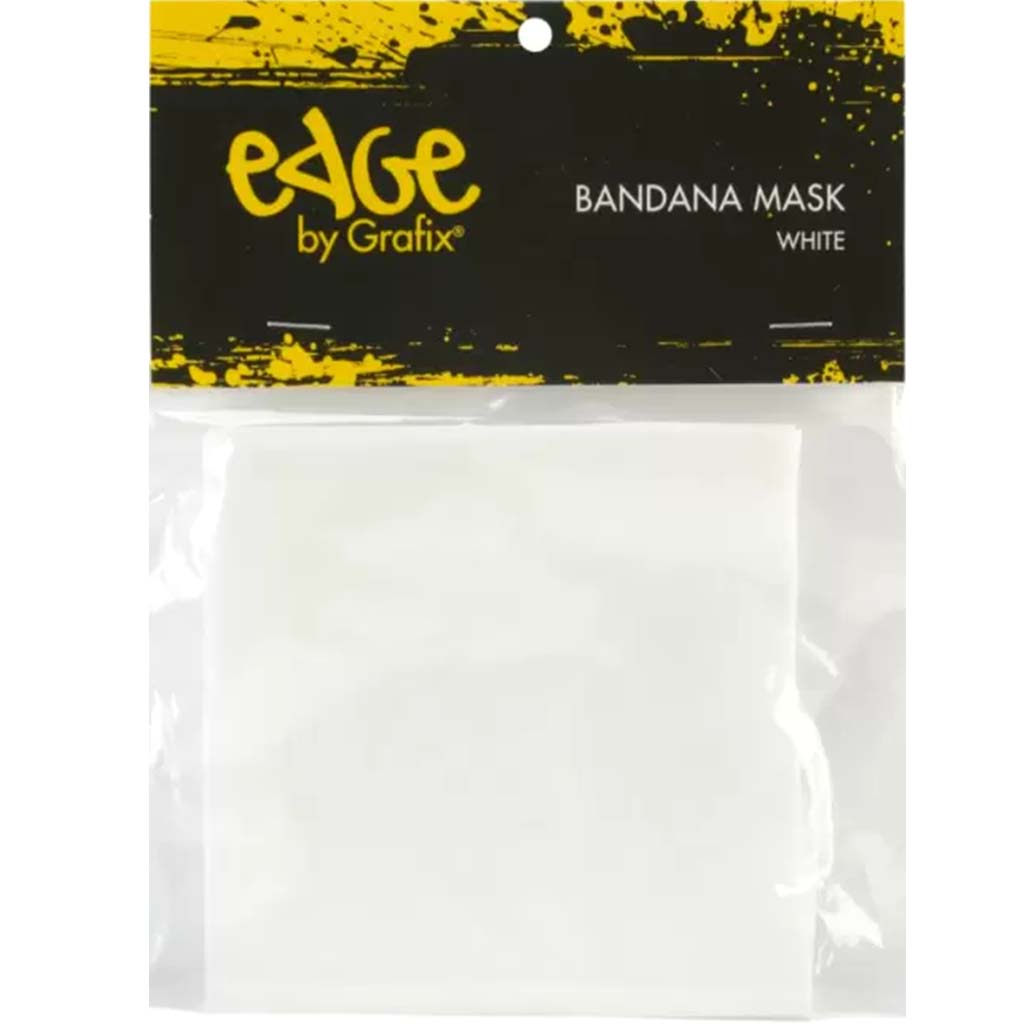 Edge White Bandana Mask