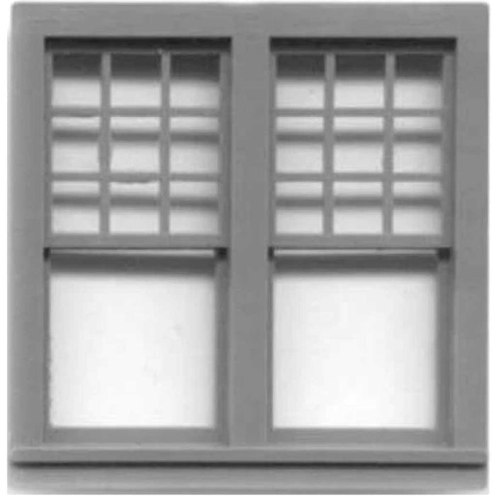 Scale Architectural Components Queen Anne double window 1/4 set of 4 