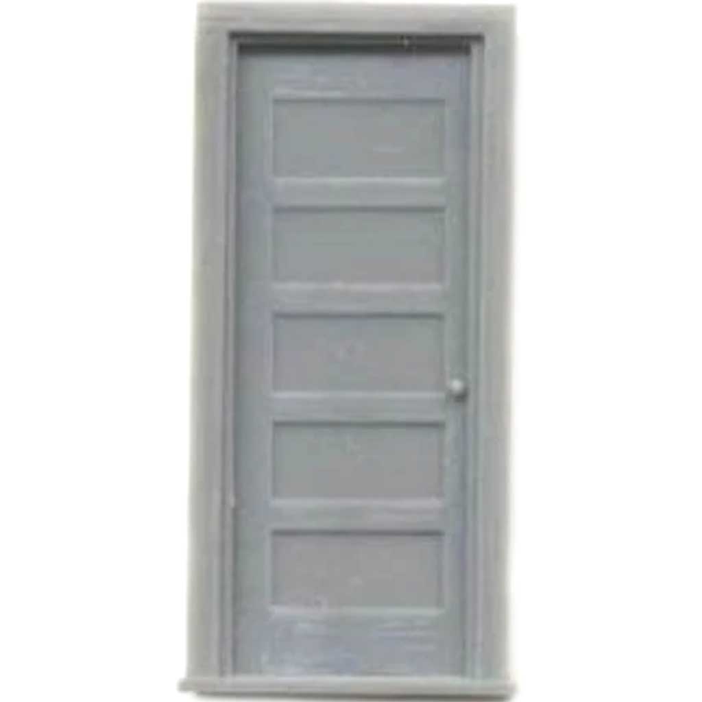 Scale Architectural Component 30 5 panel door with frame 1/4 set of 2 