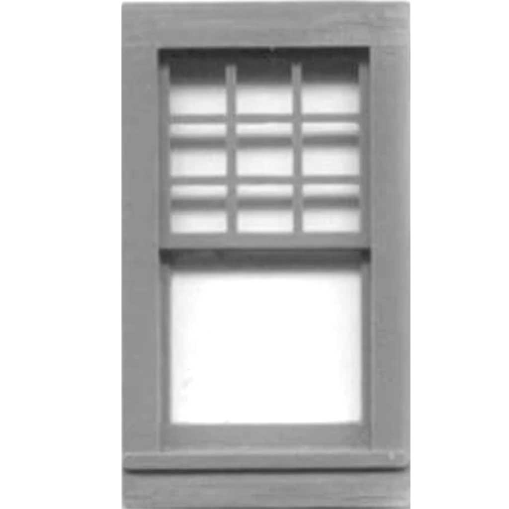 Scale Architectural Component Double hung Queen Anne window 1/4 set of 4 