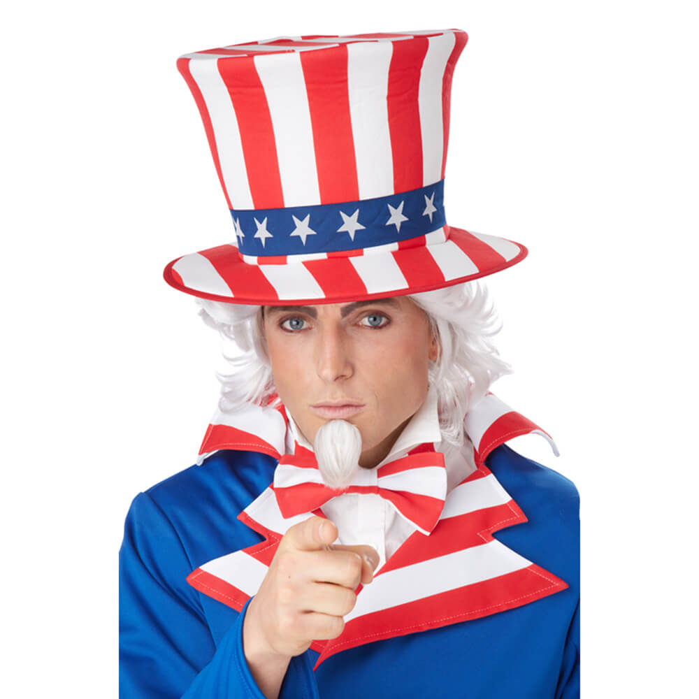 Uncle Sam Wig &amp; Chin Patch
