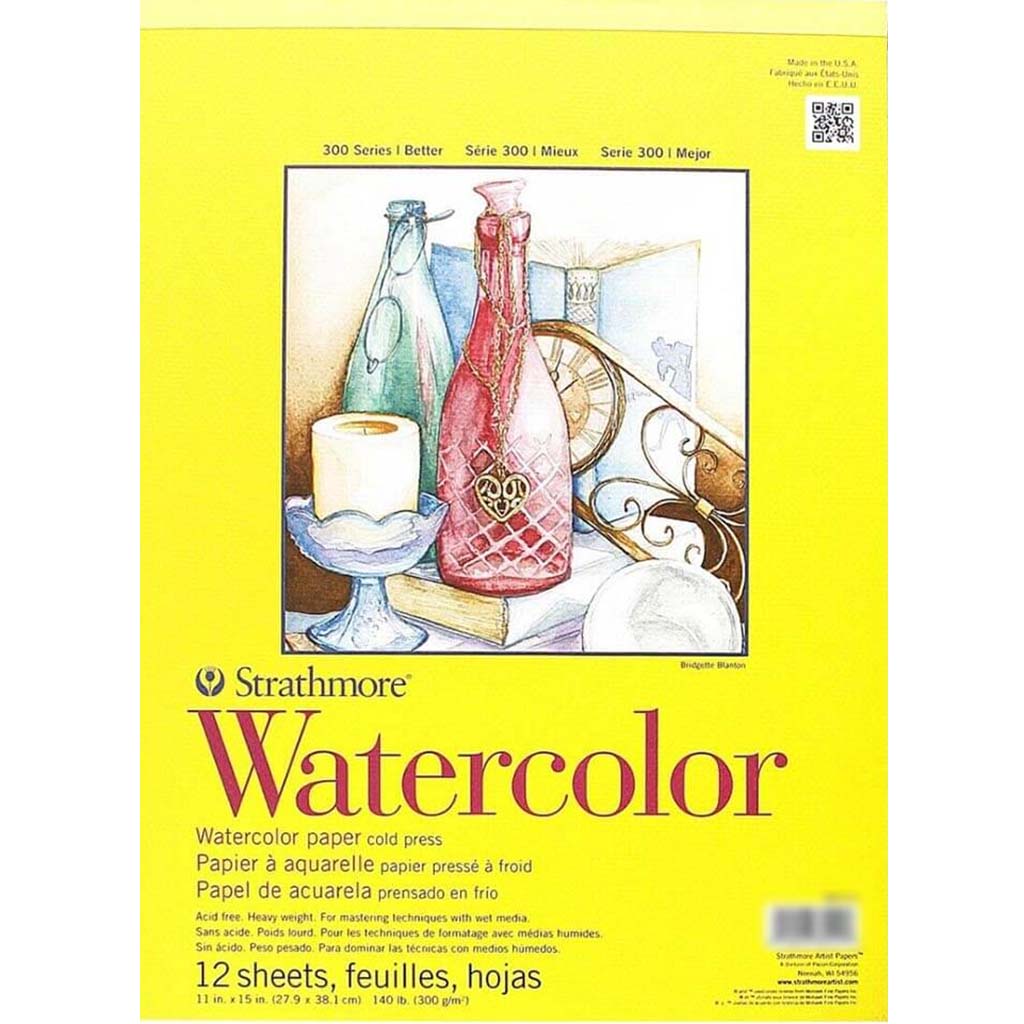 Strathmore Watercolor Paper Pad 11in x 15in 12 Sheets