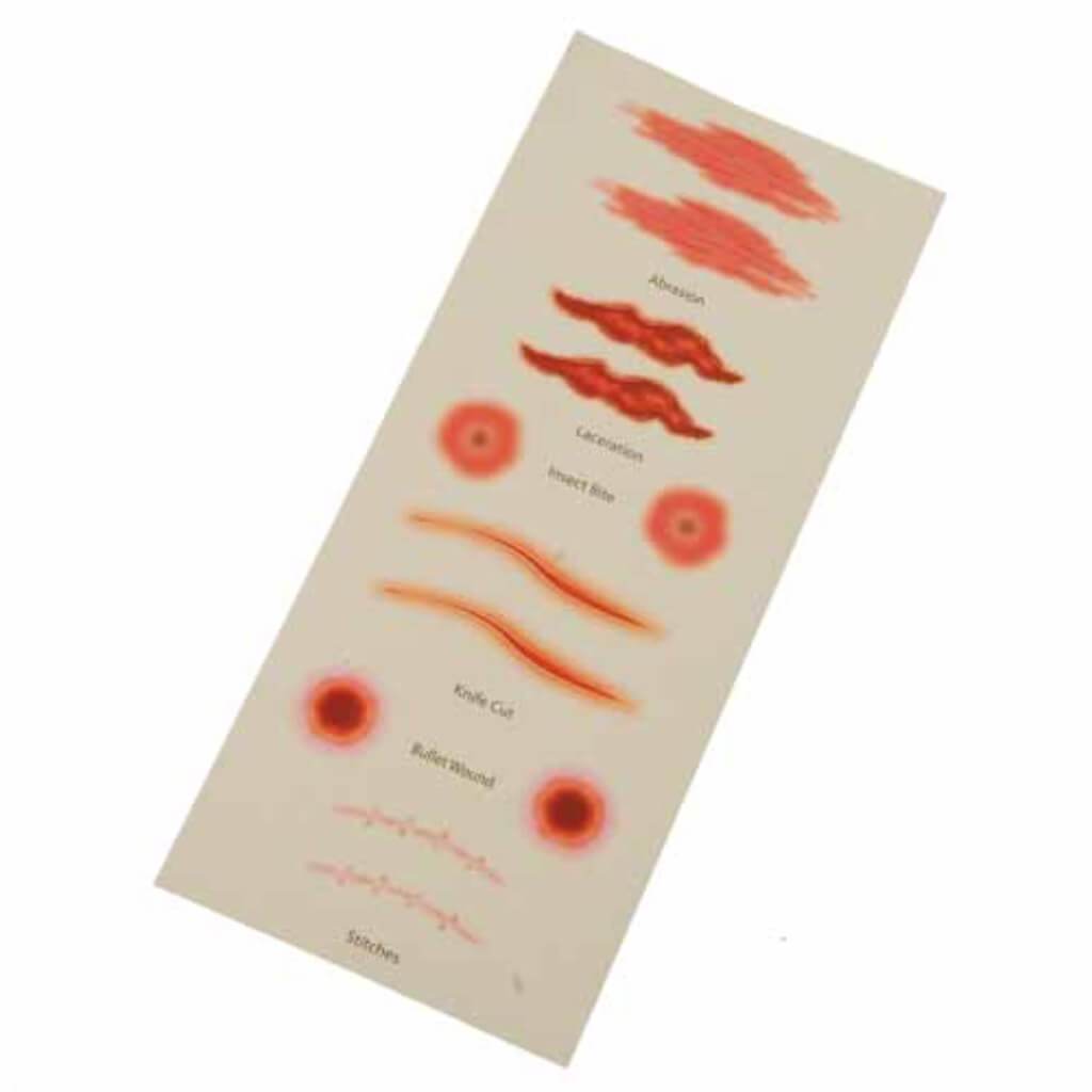 Temporary Wound Tattoos 