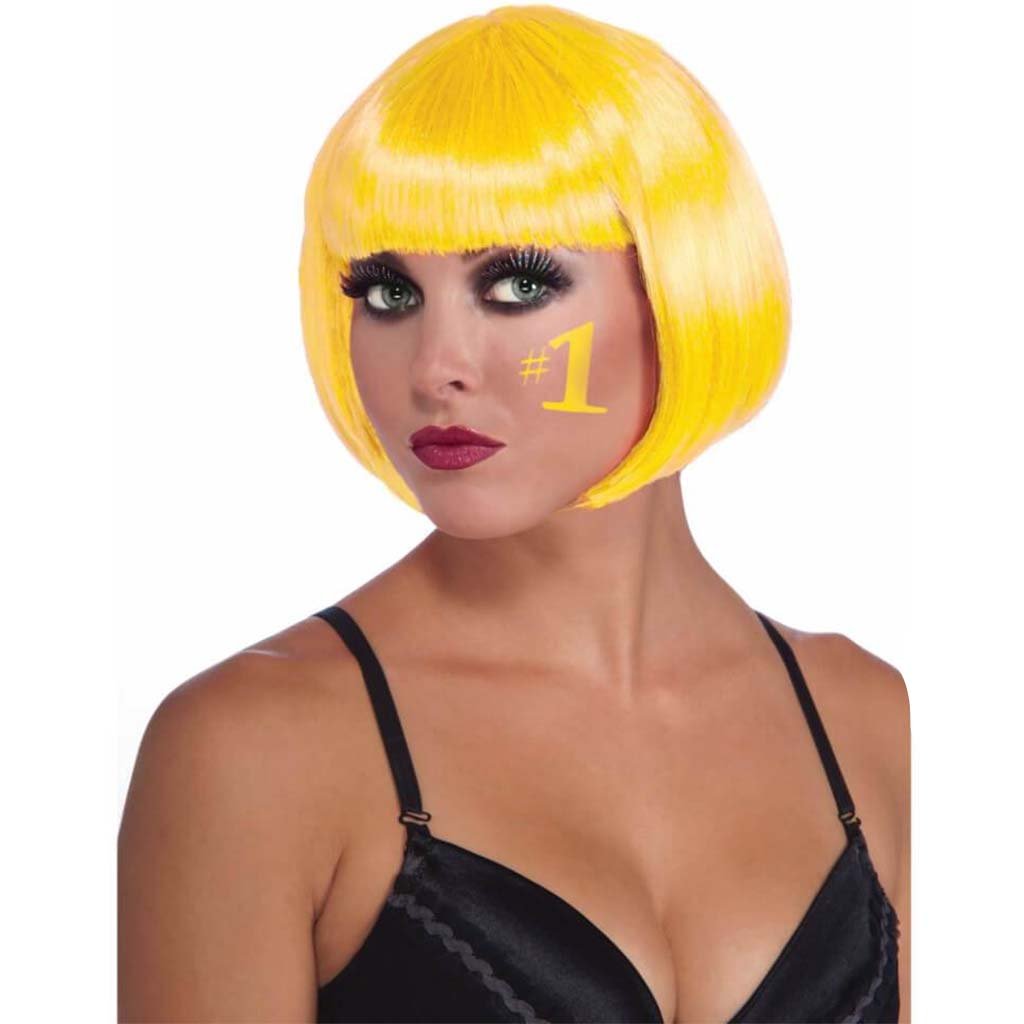 Colored Bob Wig Yellow