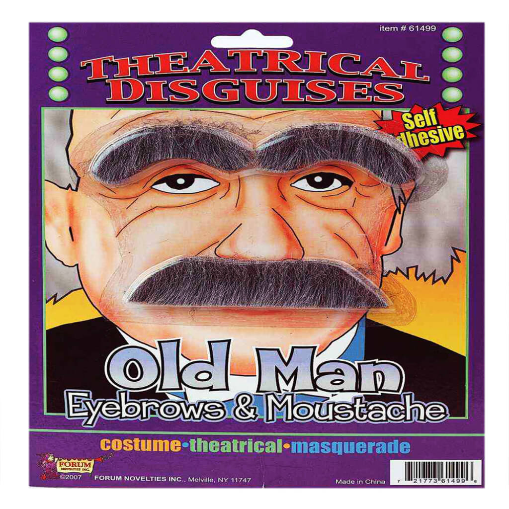 Old Man Eyebrows &amp; Moustache