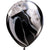 Latex Balloon Black & White Superagate 11in 