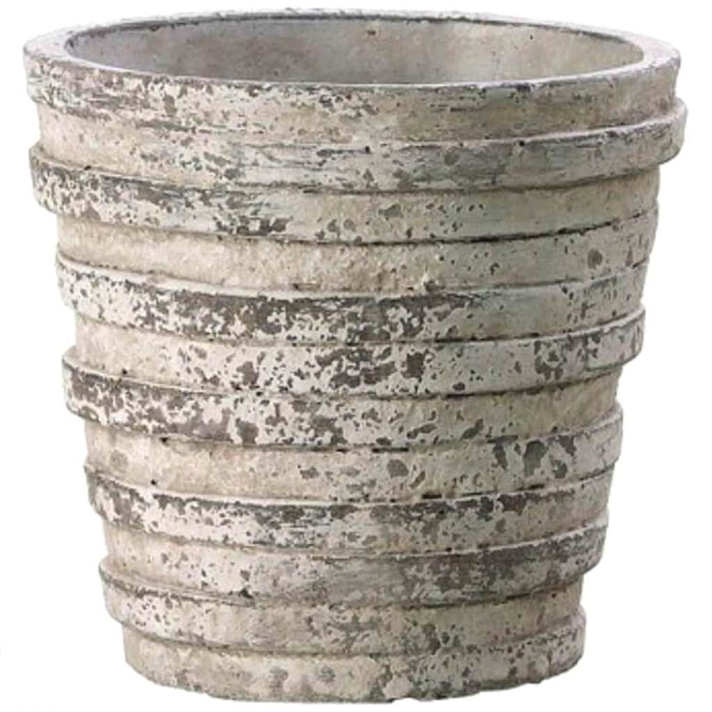 6.3&quot;Dx6.1&quot;H Cement Pot St 