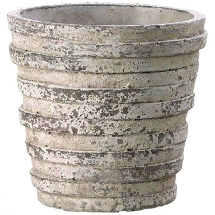 6.3"Dx6.1"H Cement Pot St 