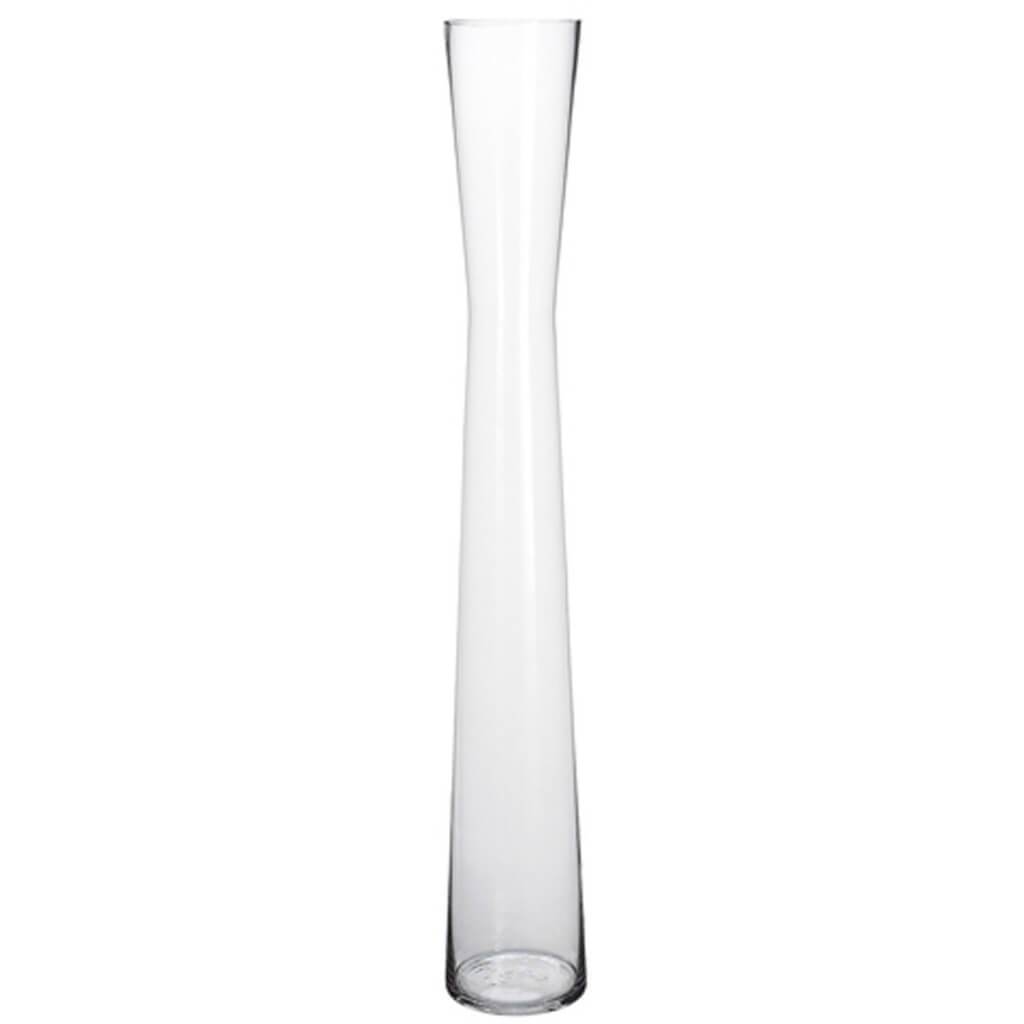 6.5D&quot;X47&quot;H Glass Vase Cw 