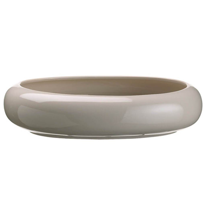 10D2.5"H Oval Cotnainer Gy/Lt 