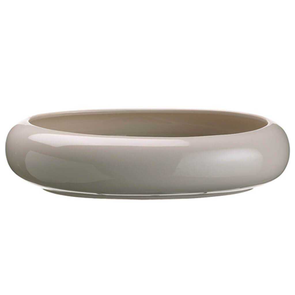 10D2.5"H Oval Cotnainer Gy/Lt 