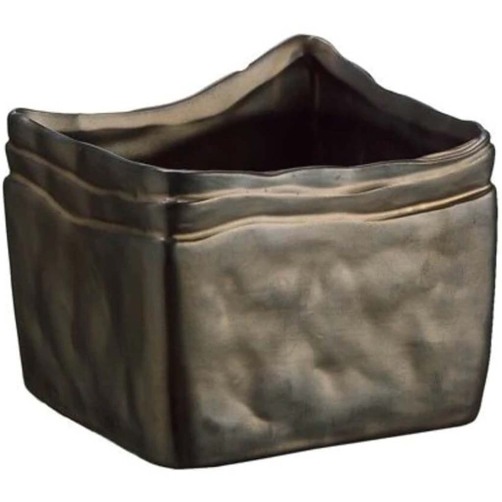 4.7H5.1W5.1"L Ceramic Pot Bz 