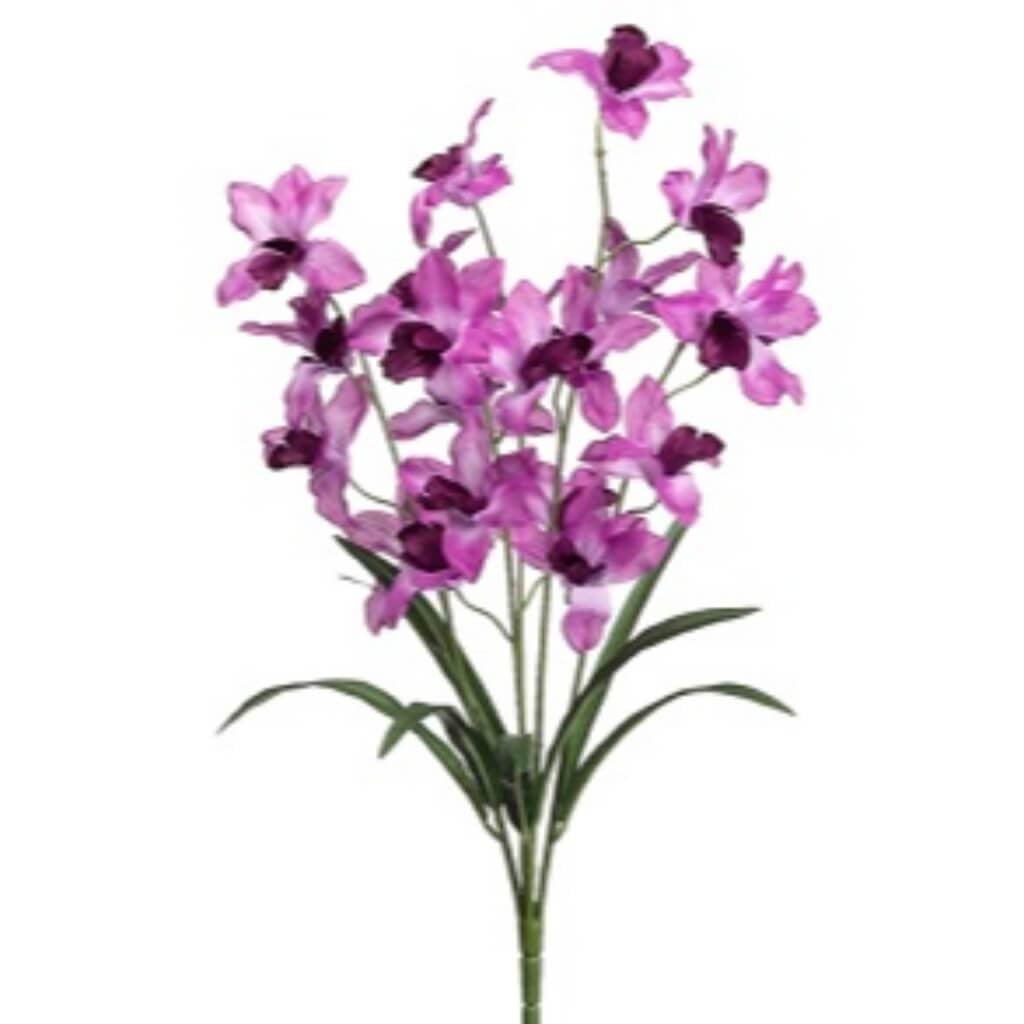 24&quot;Cymbidium Orchid Bush Pu 