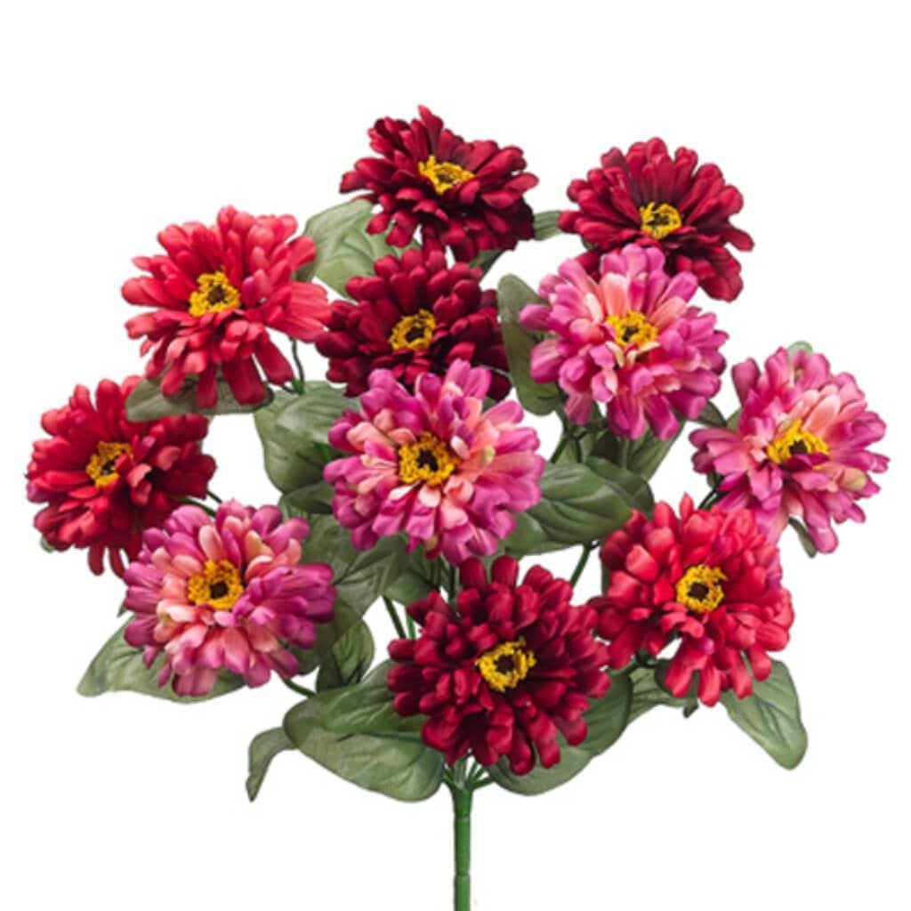 21"Zinnia Bush X11 Re/Bt 