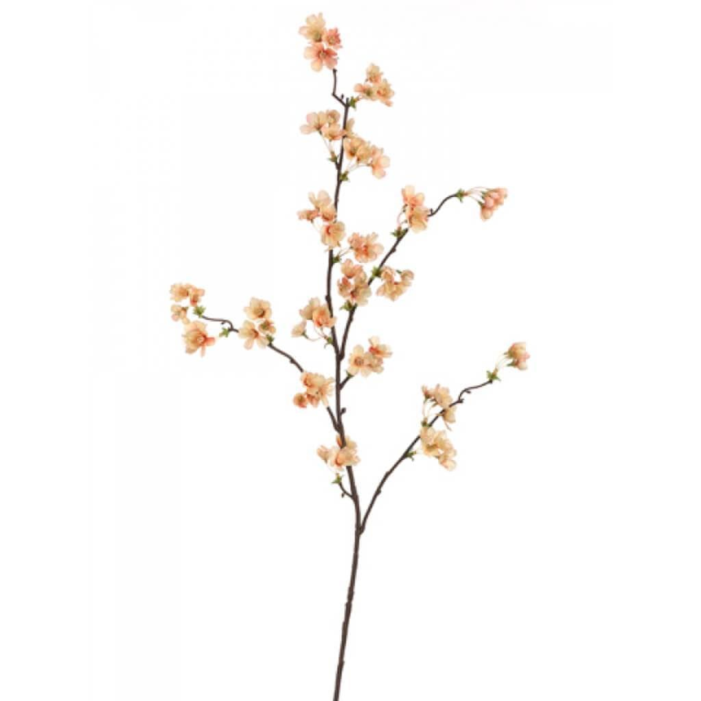 36"Quince Blossom Spray Ap/Pe 