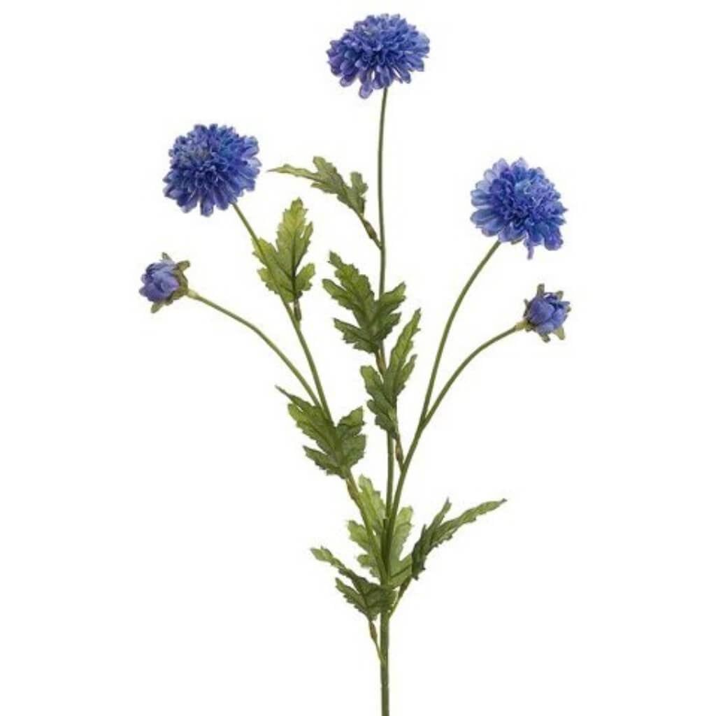27"Pompon Mum Spray Bl/Dl 