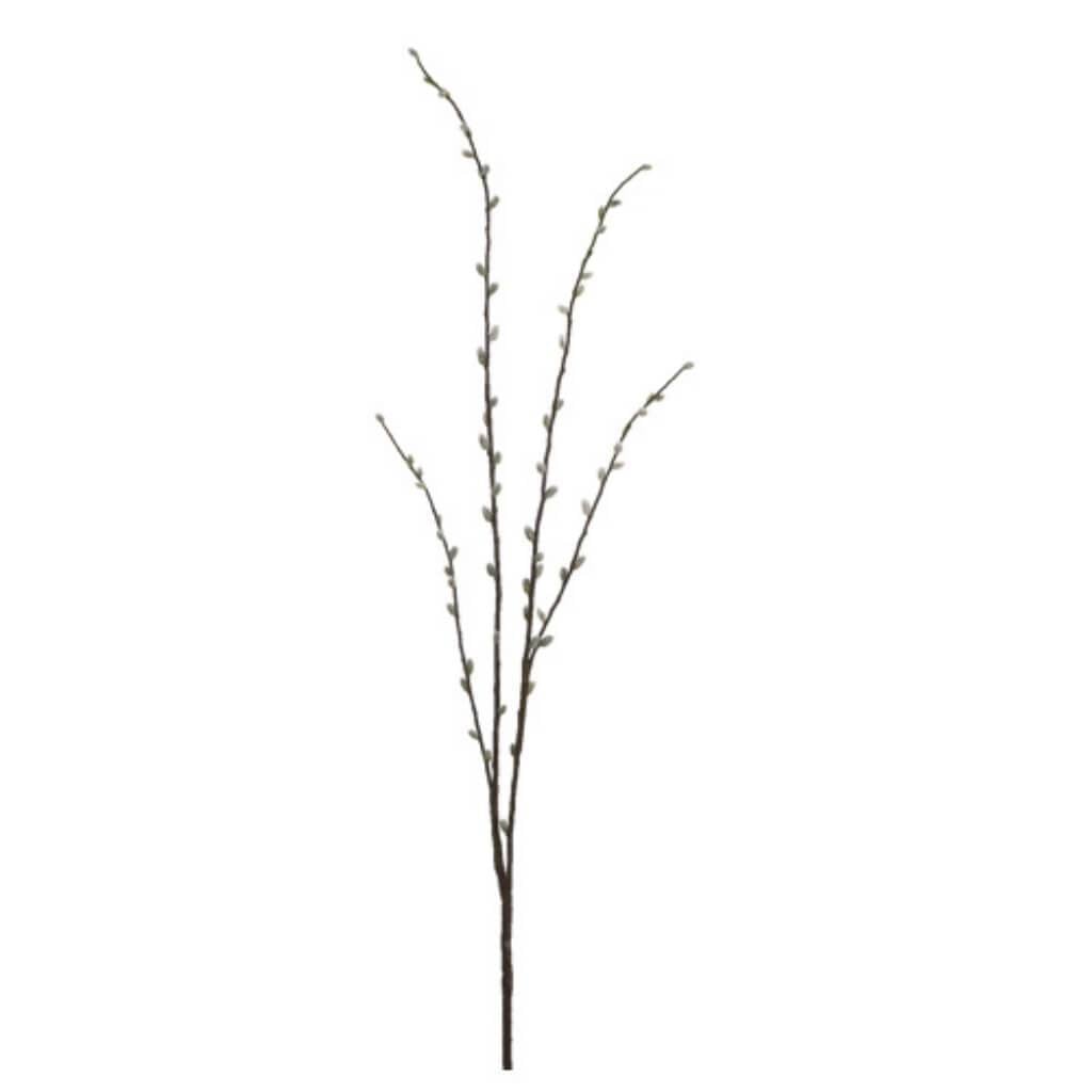 66"Wild Pussy Willow Branch Gy 