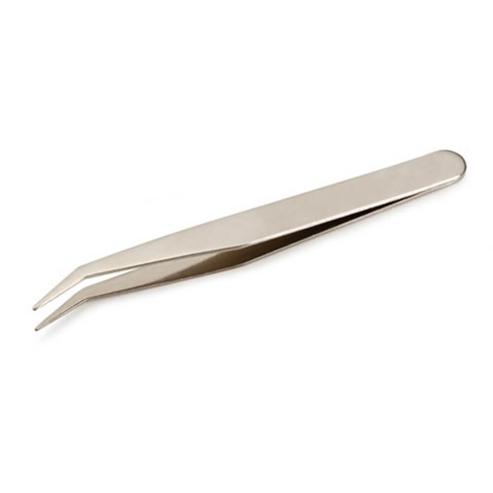 Tweezers Silver Steel 5 inches