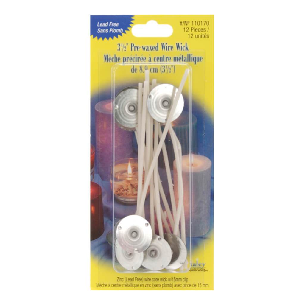 Pre-Waxed Wire Wick 12Pc 3.5In 