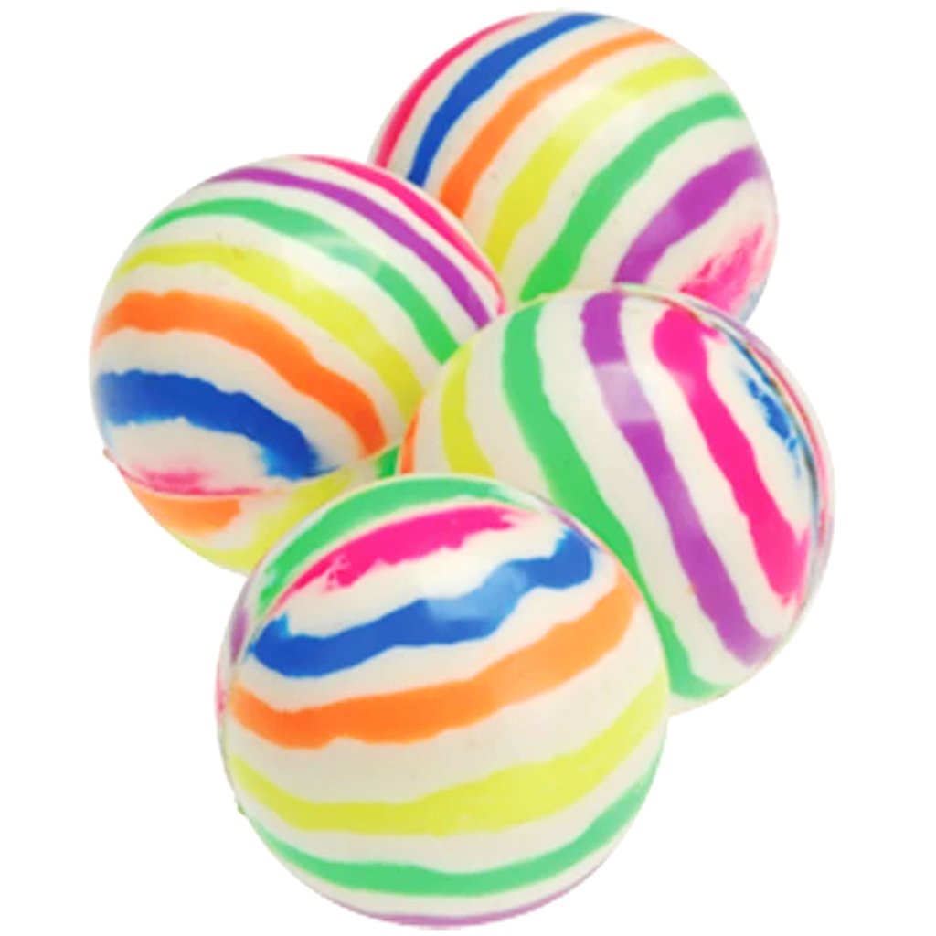 Rainbow Striped Bounce Ball 35mm