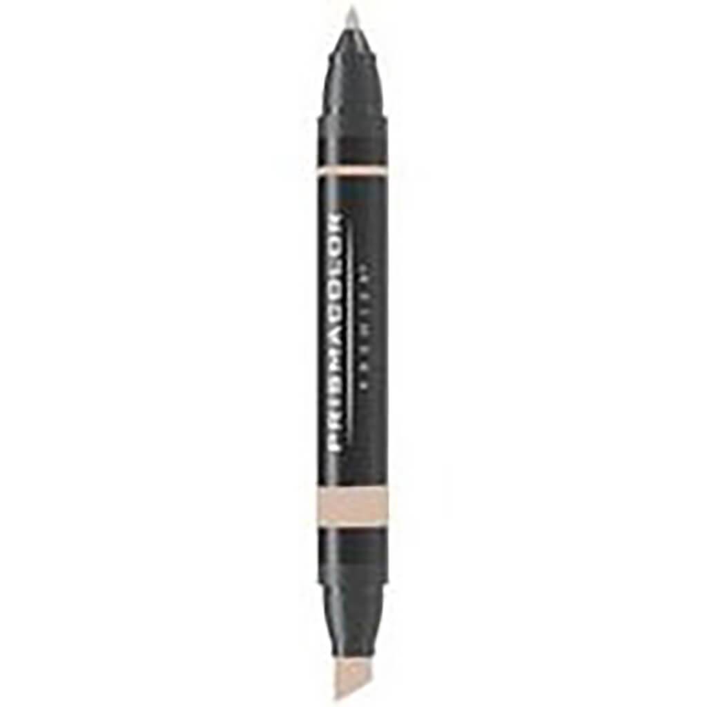 Prismacolor Premier Double-Ended Chisel Fine Markers Light Umber