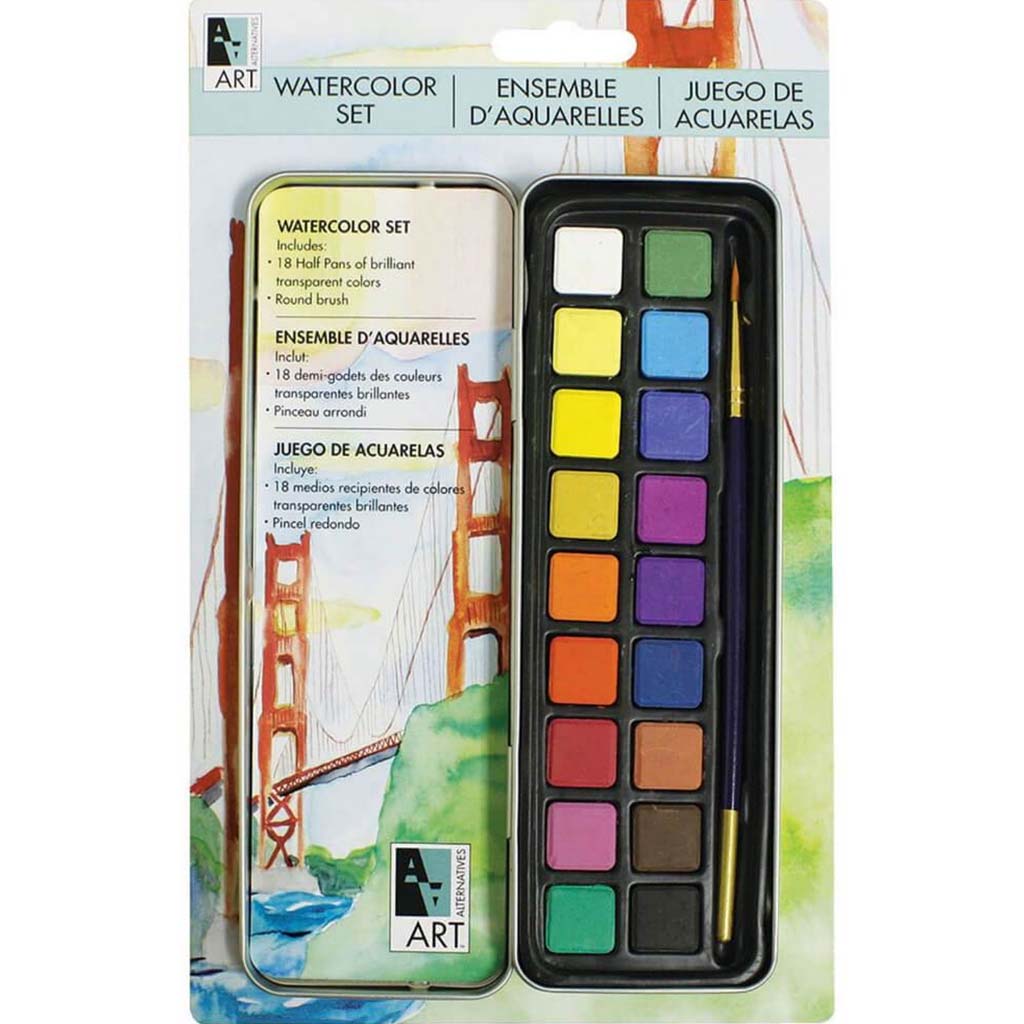 Watercolor Art Tin Set