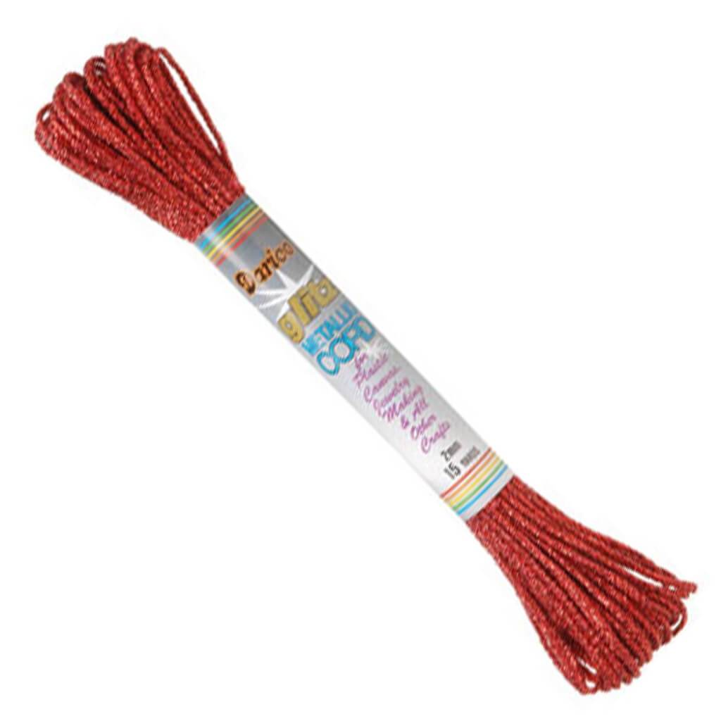 Red Metallic Craft Cord 2mm 15yd 