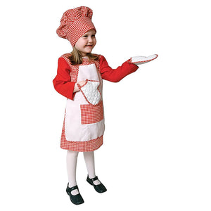 Red Gingham Girl Chef Costume