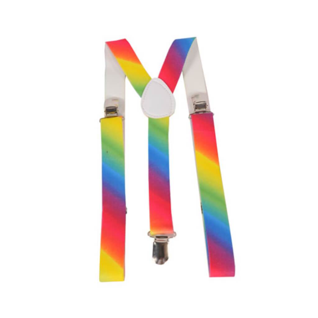 Wide Rainbow Suspenders 