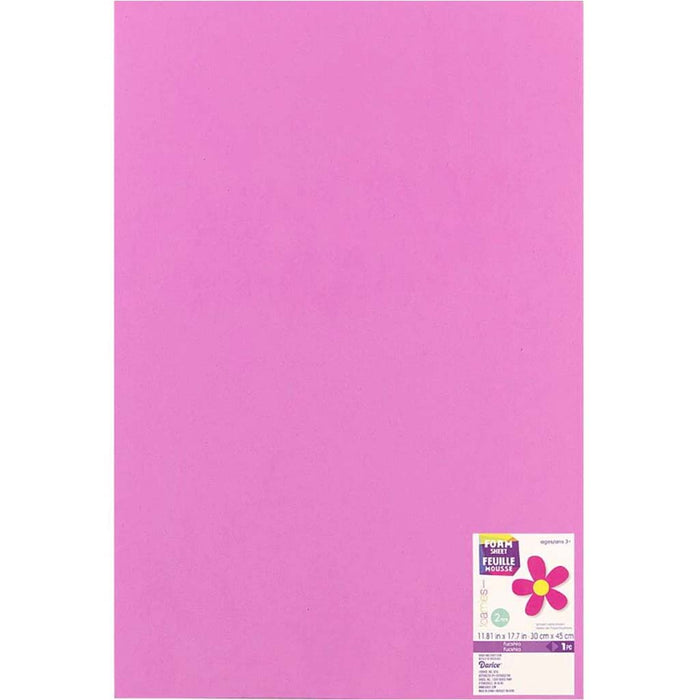 FOAM SHEET FUCHSIA 12X18 2MM 