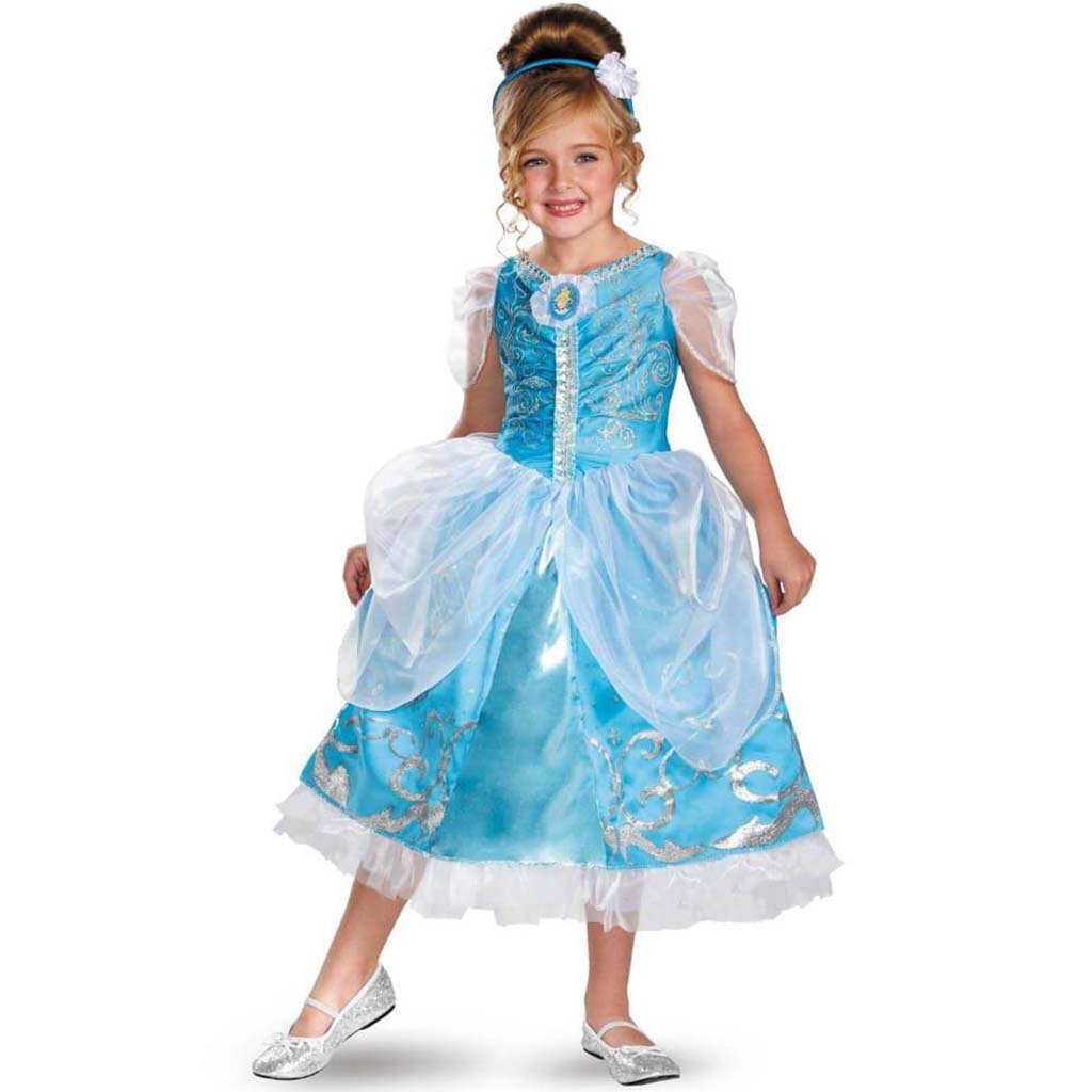 Cinderella Sparkle Deluxe Costume (4-6) Small