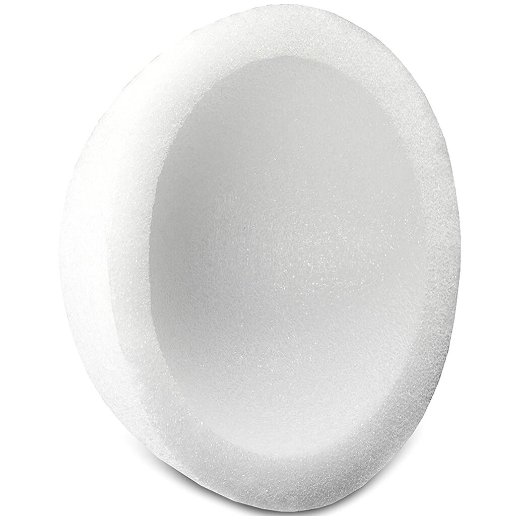 Styrofoam Hollow Round Ball 12in White