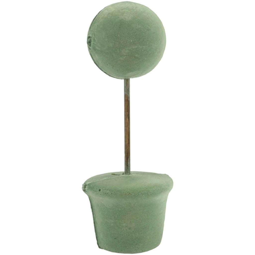 Topiary Form Ball Base 3in Green